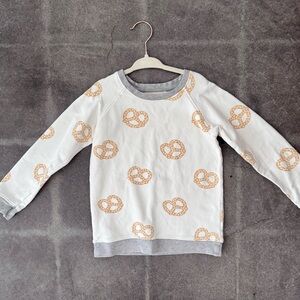Organic Cotton Kids Pretzel Print Sweatshirt